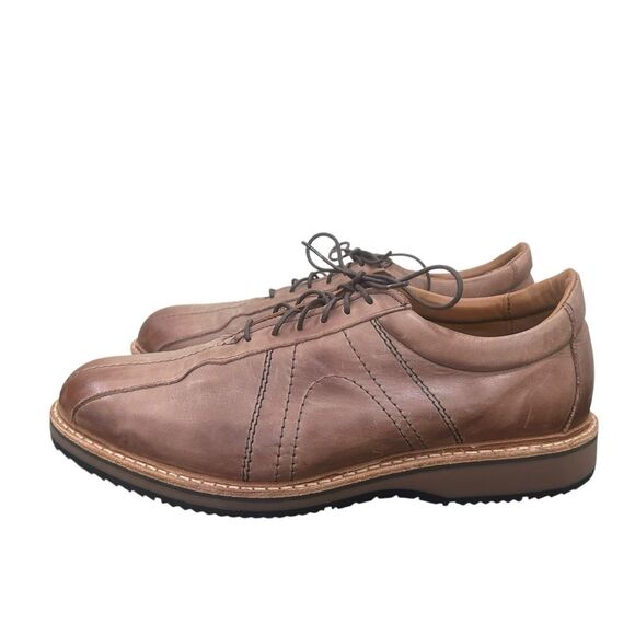 Allen Edmonds VOYAGER Oxford Walking Shoe Sz 11 D Brown Premium Leather USA EUC - Picture 2 of 11